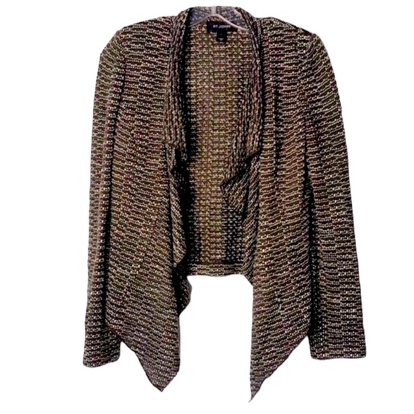 ST. JOHN OPEN DRAPE KNIT CARDIGAN SIZE 2 - Picture 1 of 8